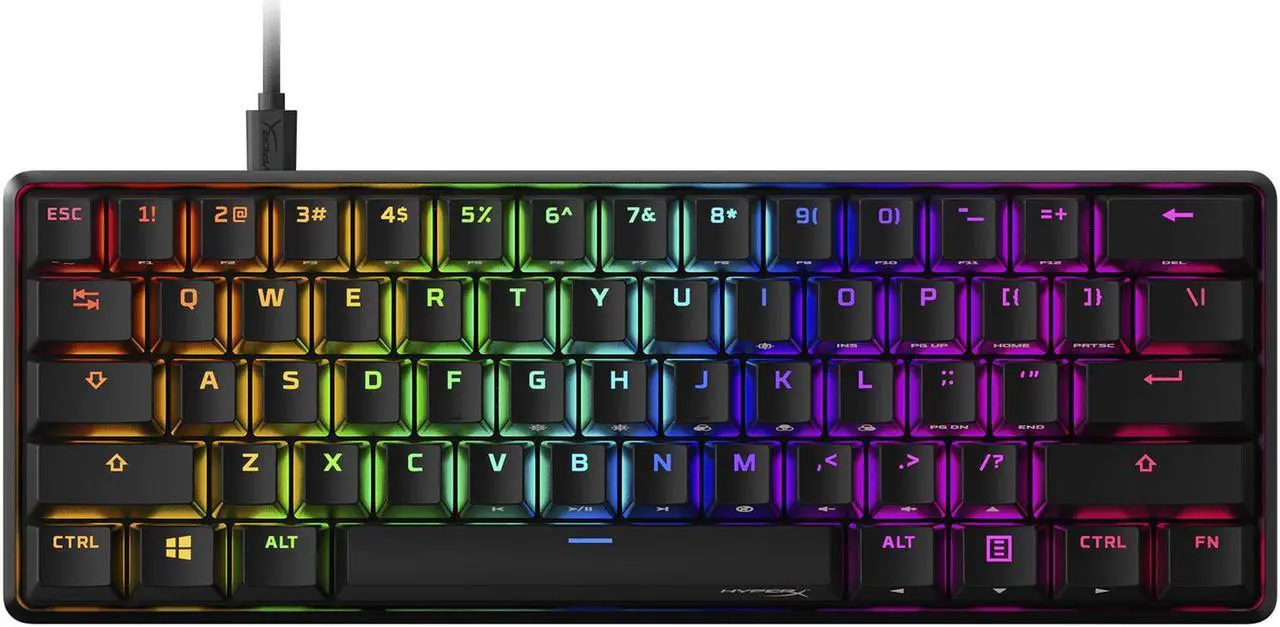 Alt view image 15 of 16 - HyperX Alloy Origins 60 RGB Mechanical Gaming Keyboard - Red Switches