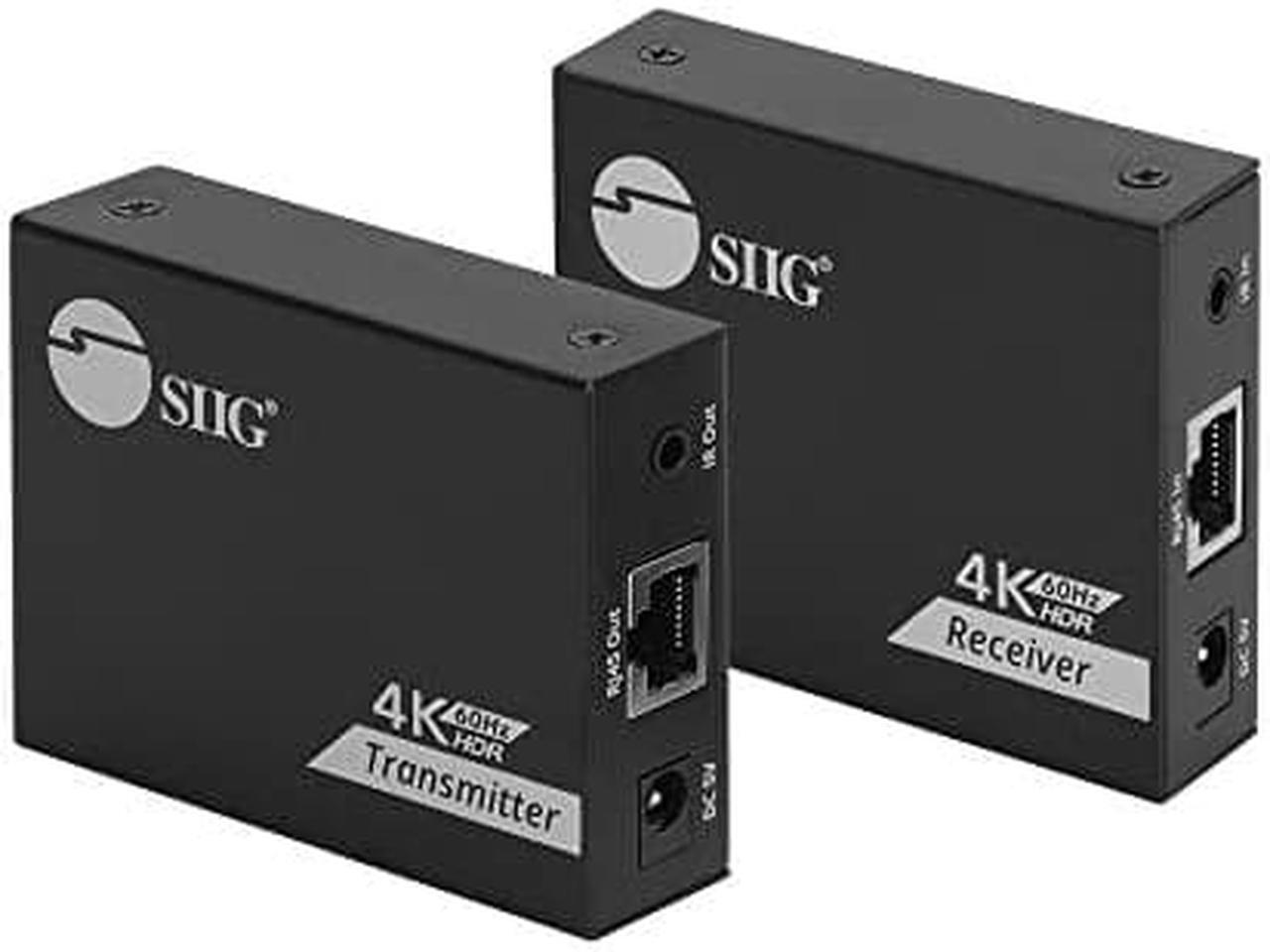 Alt view image 10 of 19 - SIIG 4K60Hz HDMI over Cat6 Extender with Loopout & IR 50m CEH27K11S1