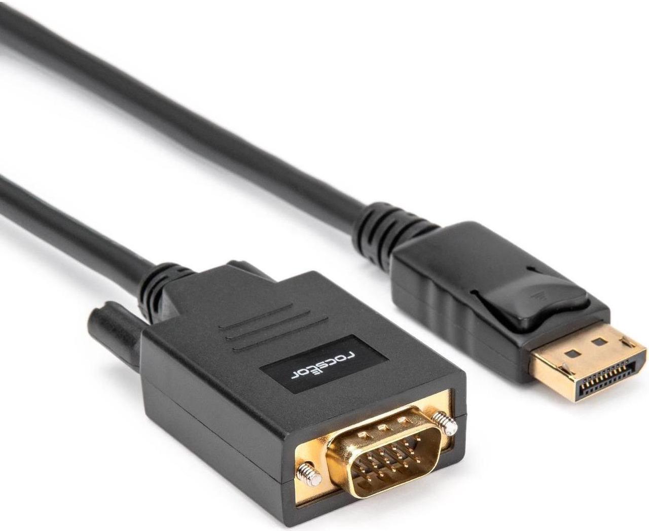 Alt view image 2 of 3 - Rocstor DisplayPort/VGA Video Cable Y10C483B1