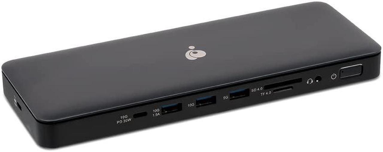 Alt view image 9 of 20 - IOGEAR Docking Station Dock Pro USB4 8K Triple View - GUD4C8K3