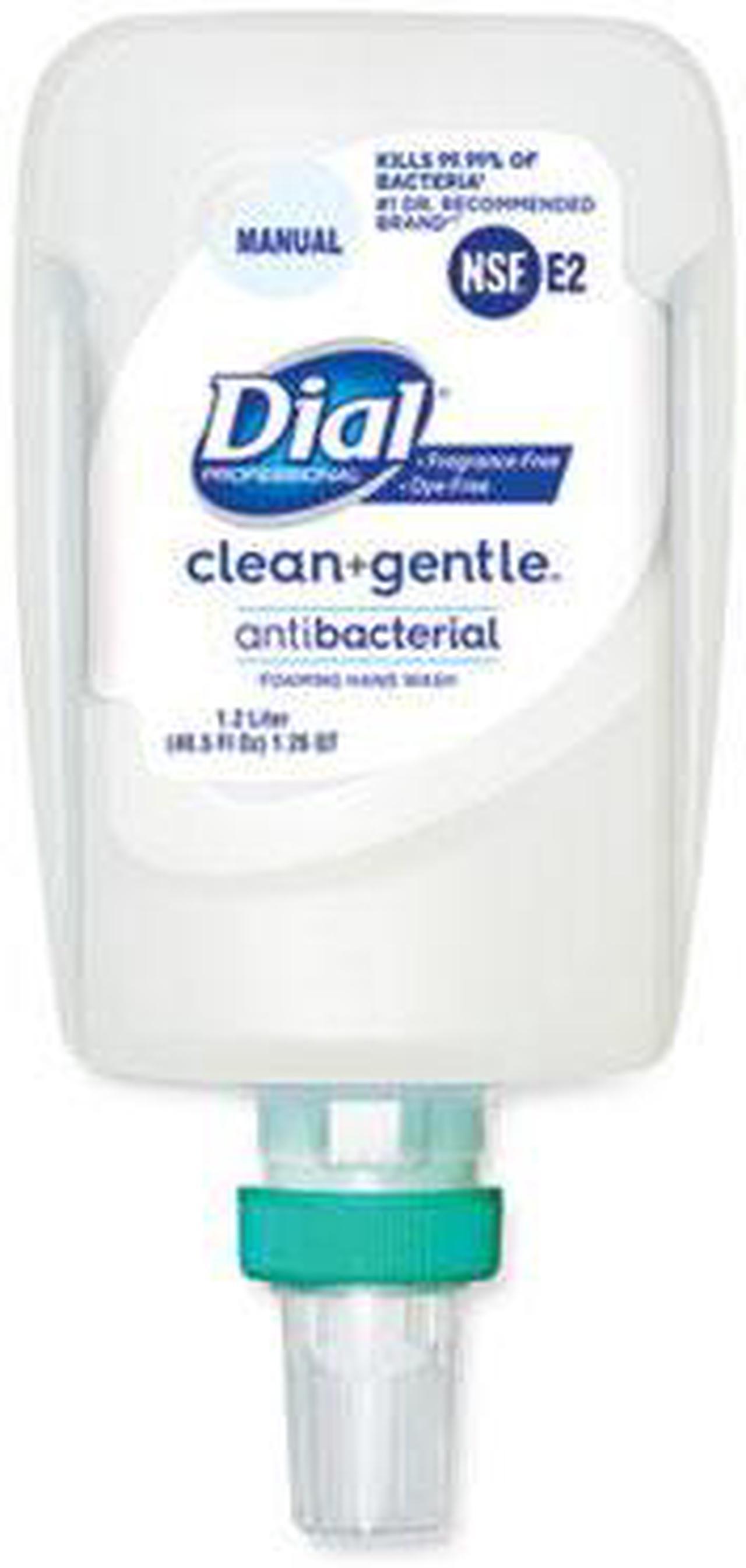 Alt view image 8 of 9 - Dial Professional Clean+Gentle Antibacterial Foaming Hand Wash Refill for FIT Manual Dispenser Fragrance Free 1.2 L 3/Carton 32100CT