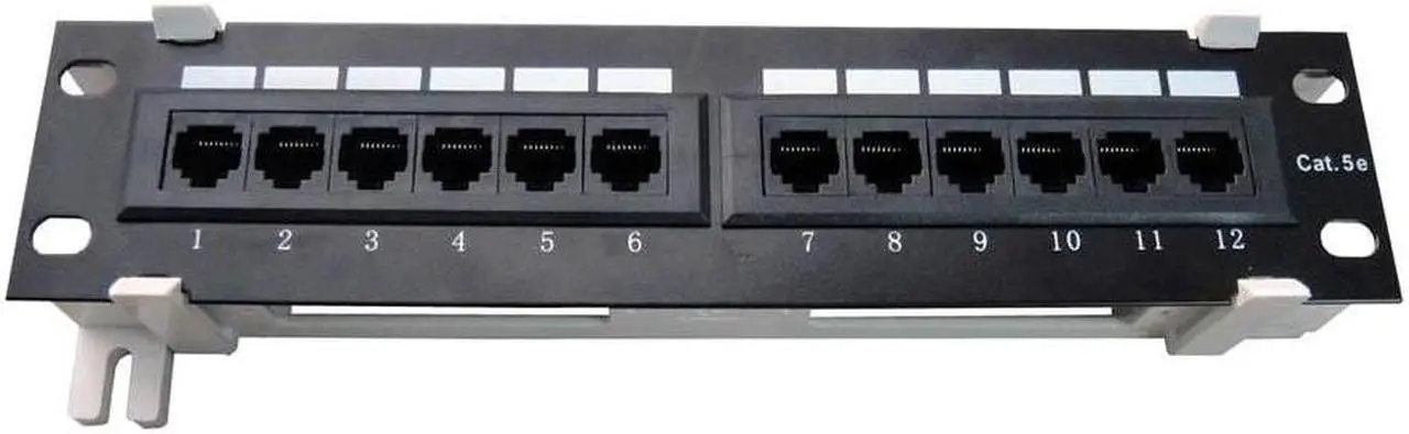 Alt view image 8 of 8 - 4XEM 12 Port CAT5E Wall Mount Patch Panel 12 Port(s) - 12 x RJ-45 - 18U High