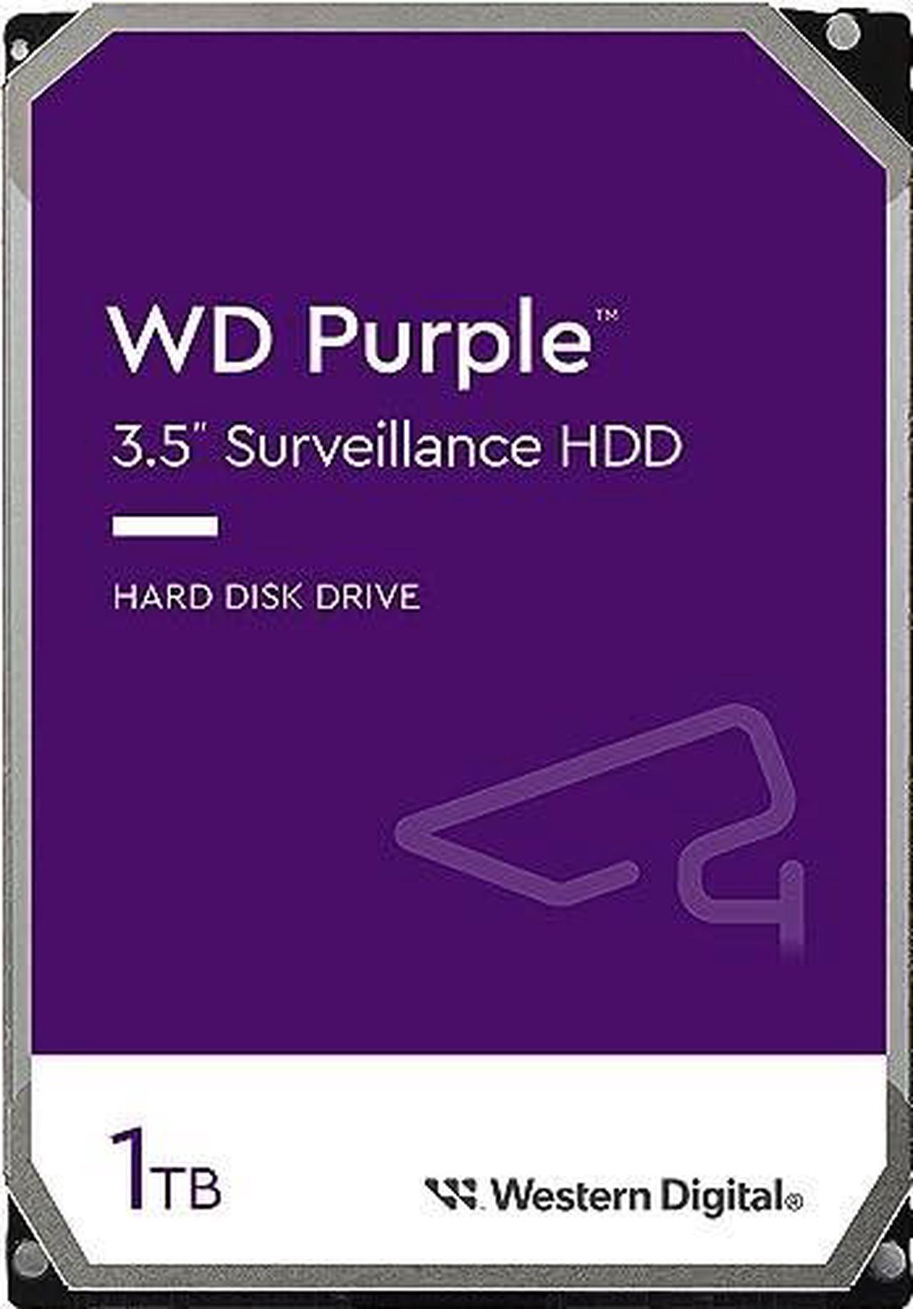 Western Digital 1TB WD Purple Surveillance Internal Hard Drive HDD - SATA 6 Gb/s, 64 MB Cache, 3.5" - WD11PURZ