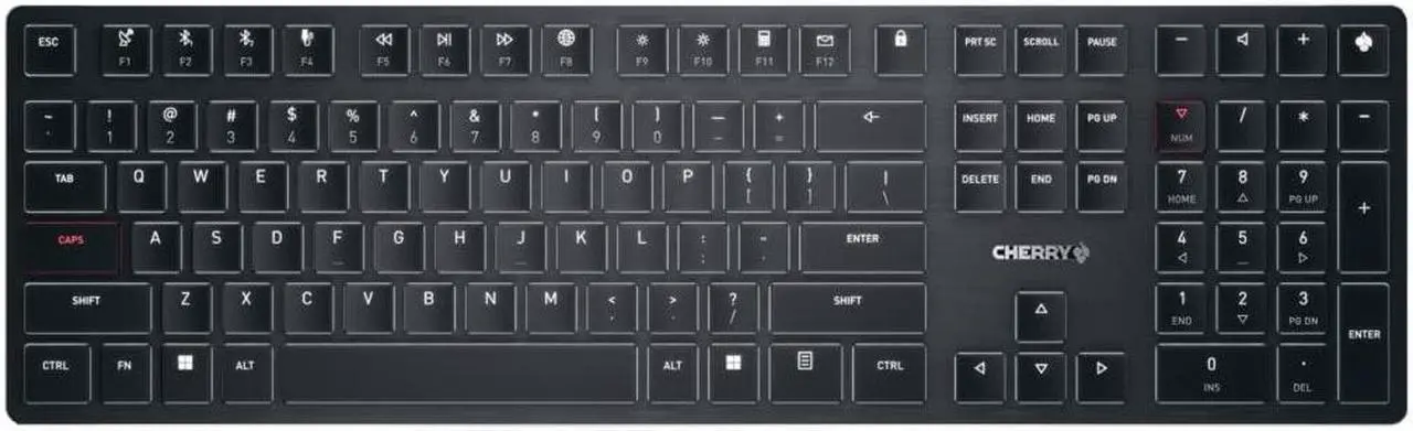Alt view image 2 of 17 - Cherry KW X ULP Ultra Slim Wireless Mechanical Keyboard. Multi Device Function MX Ultra Low Profile Switches