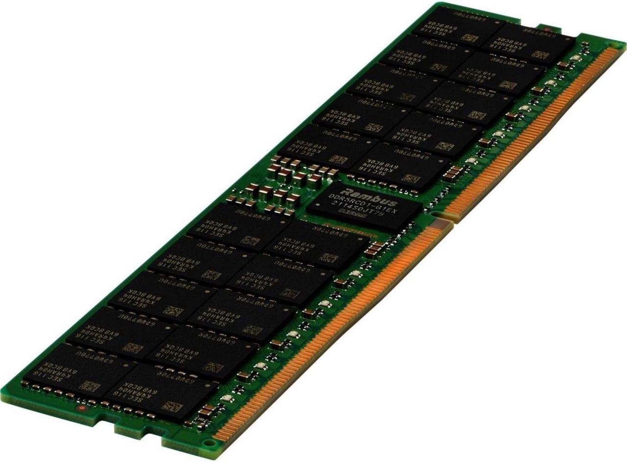 HPE 64GB DDR5 SDRAM Memory Module - For Server, Rack Server, Blade Server - 64 GB (1 x 64GB) - DDR5-4800/PC5-38400 DDR5 SDRAM - 4800 MHz Dual-rank Memory - 1.10 V - Registered - 288-pin - DIMM