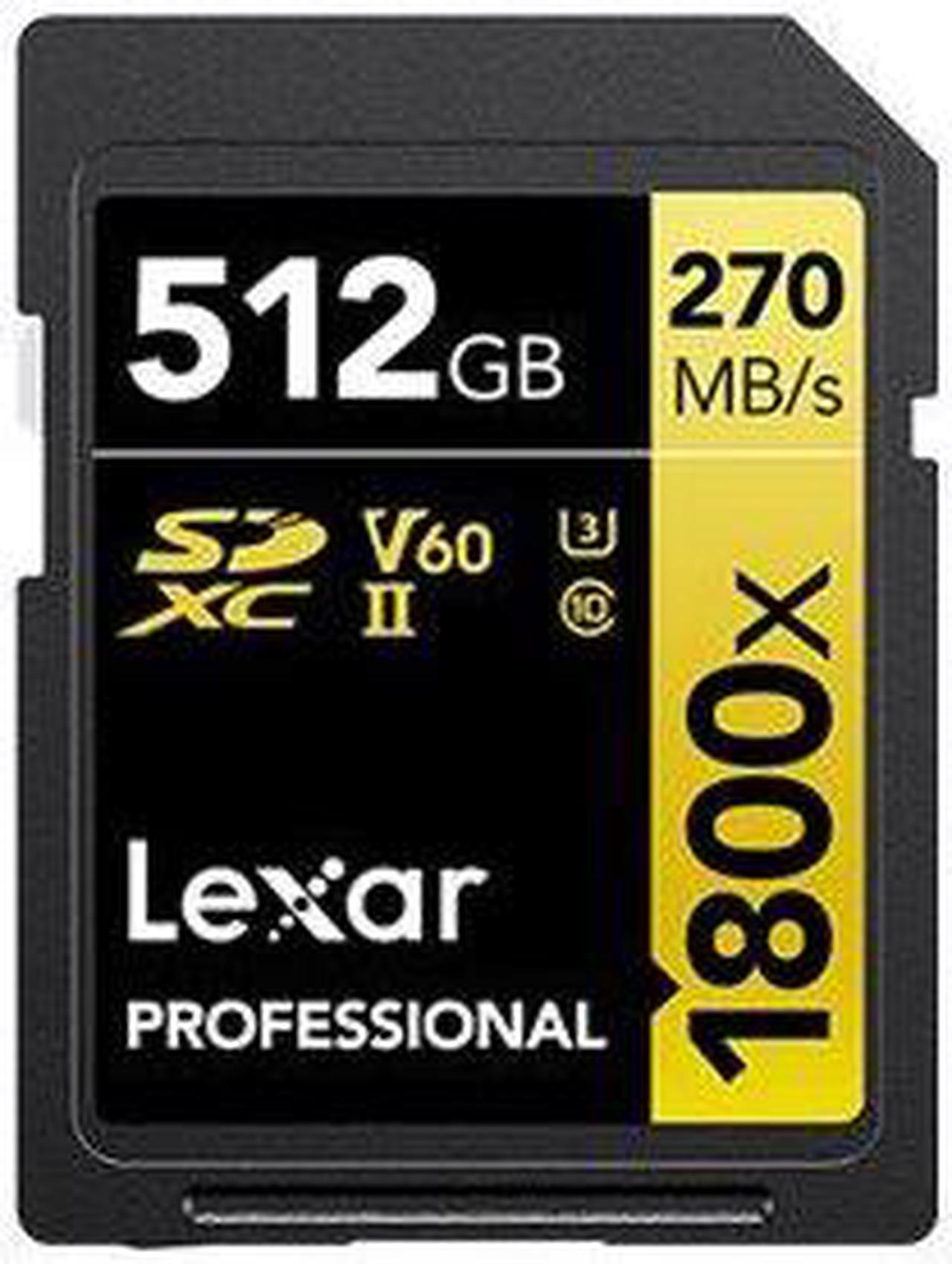 Alt view image 4 of 4 - Lexar 512GB Professional 1800x UHS-II SDXC Memory Card (GOLD Series)