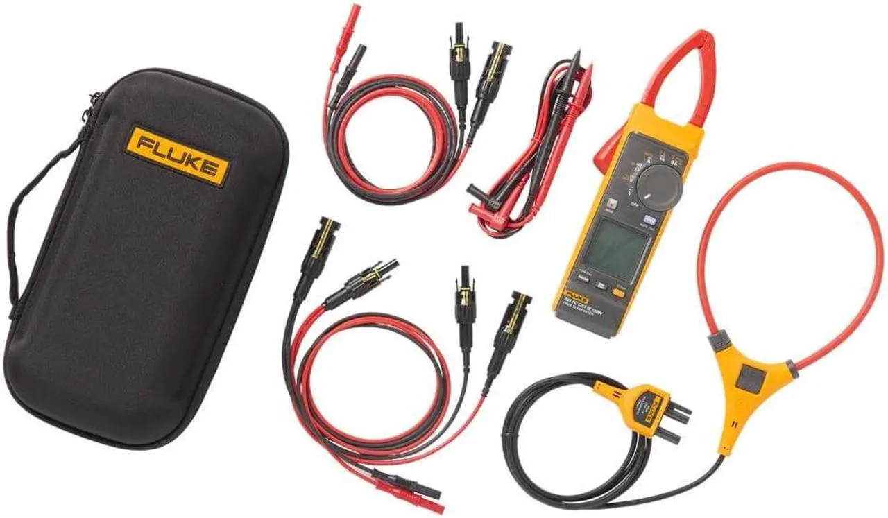 Alt view image 2 of 2 - Fluke 393 FC CLAMP METER AND MC4 TEST LEADS BUNDLE