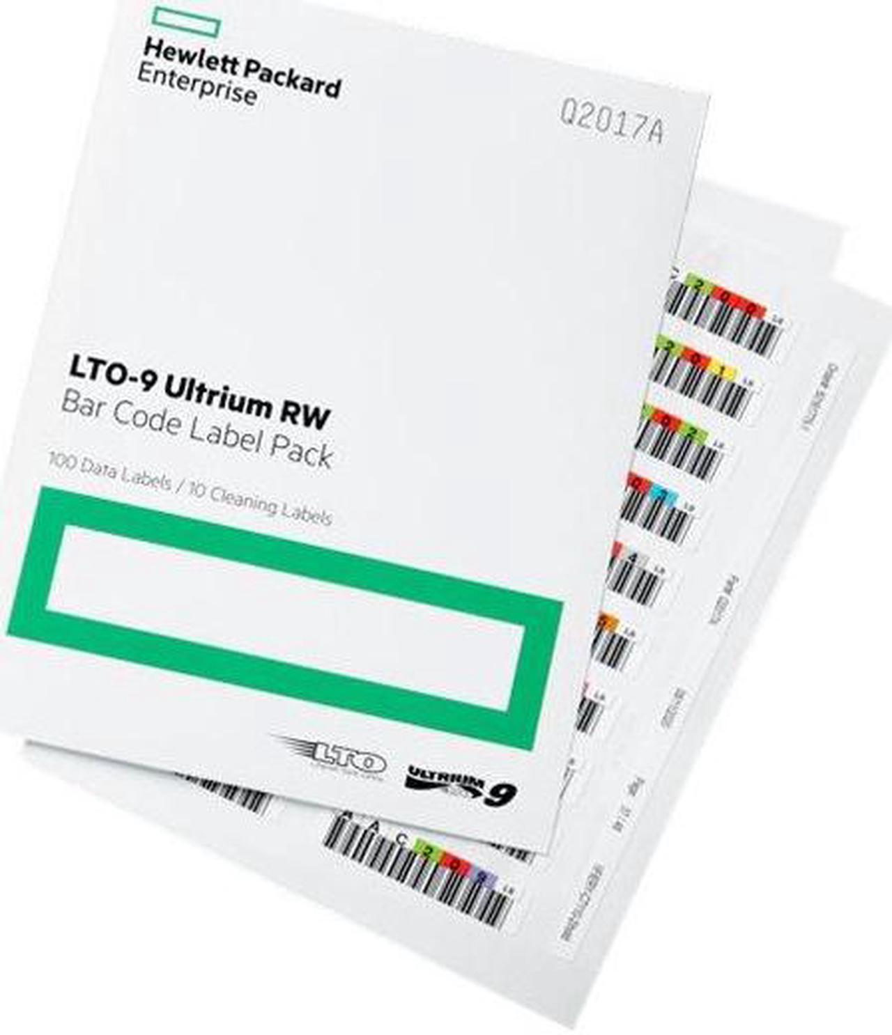 Main image of HPE Bar Code Labels, Ultrium-9, Q2017A, 7A, Uniquely Sequenced, TAA