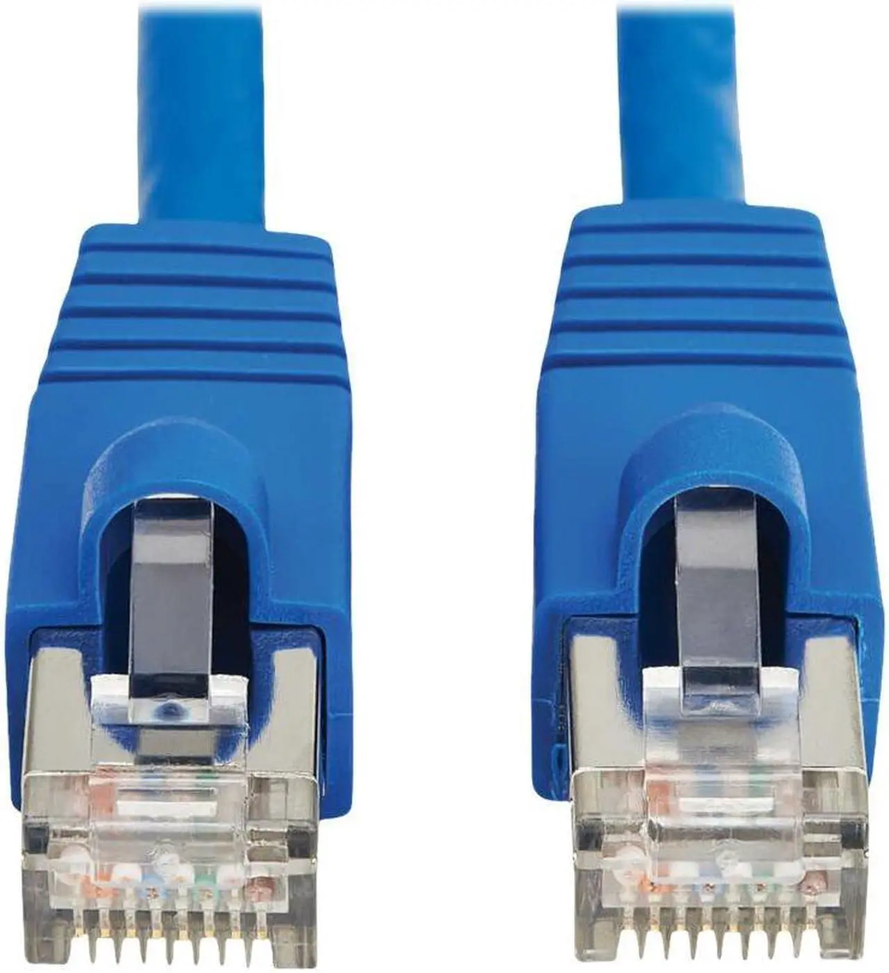 Alt view image 2 of 2 - Tripp Lite Cat8 40G Snagless SSTP Ethernet Cable RJ45 M/M PoE Blue 2 ft. 0.6 m N272F02BL