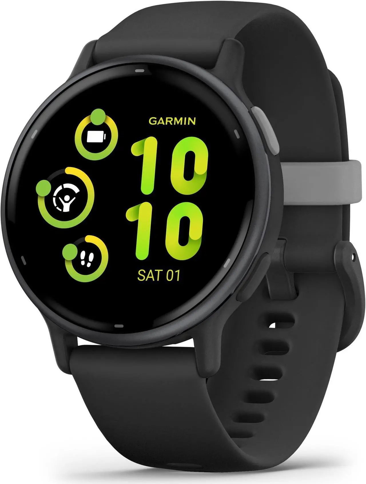 Alt view image 10 of 20 - Garmin vivoactive 5 SPORTS & FITNESS Slate Aluminum Bezel with Black Case and Silicone Band Smartwatch 010-02862-10 - Slate