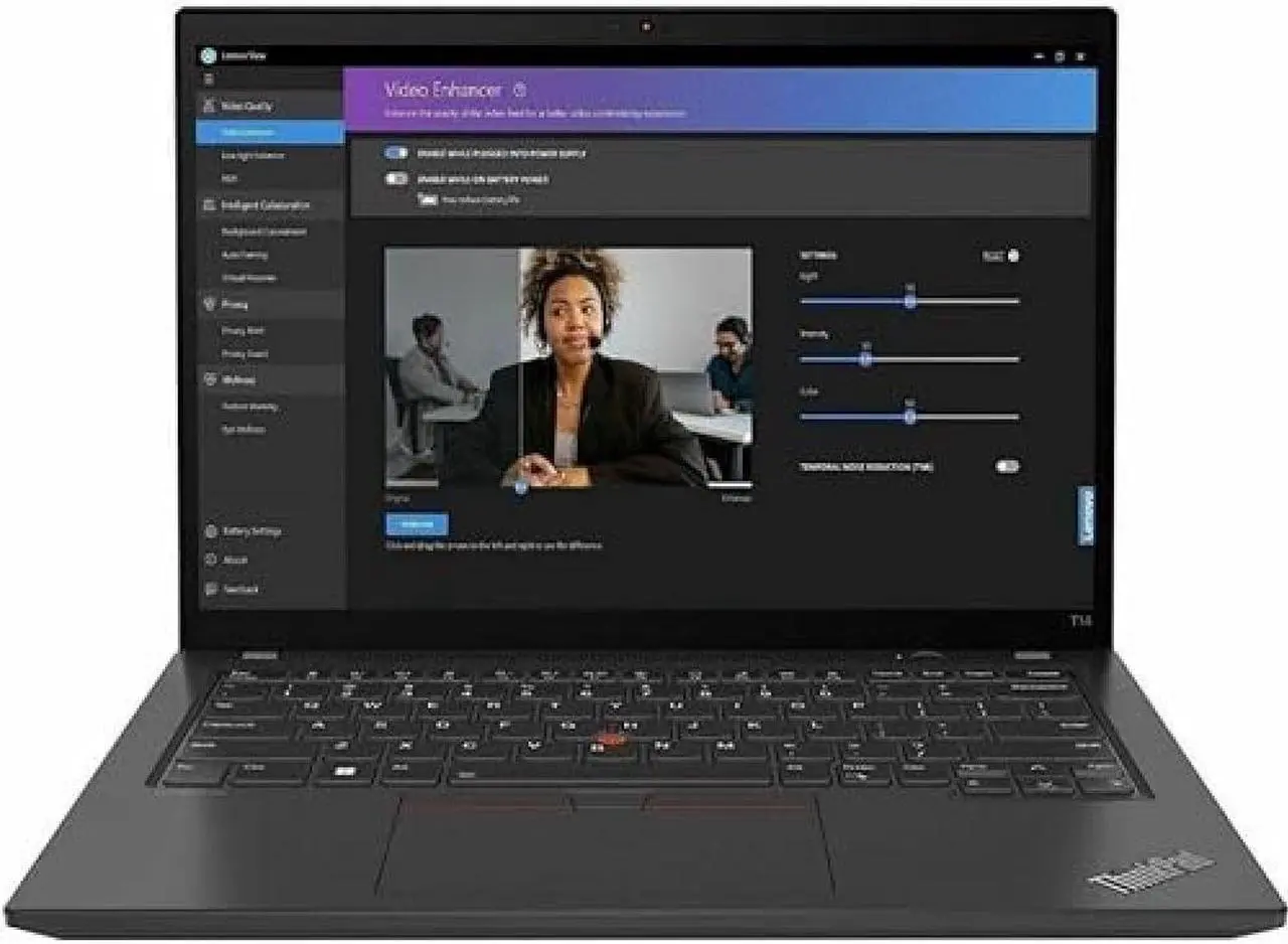 Alt view image 2 of 17 - Lenovo ThinkPad T14 Gen 4 - 14" - AMD Ryzen 5 Pro - 7540U - 16 GB R (21K30004US)