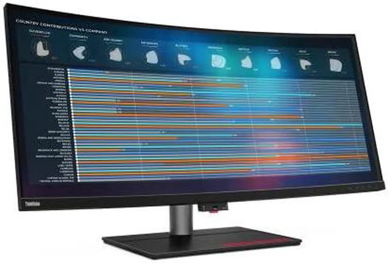 Alt view image 8 of 8 - Lenovo ThinkVision P40w-20 39.7" 5K Ultrawide Curved Monitor