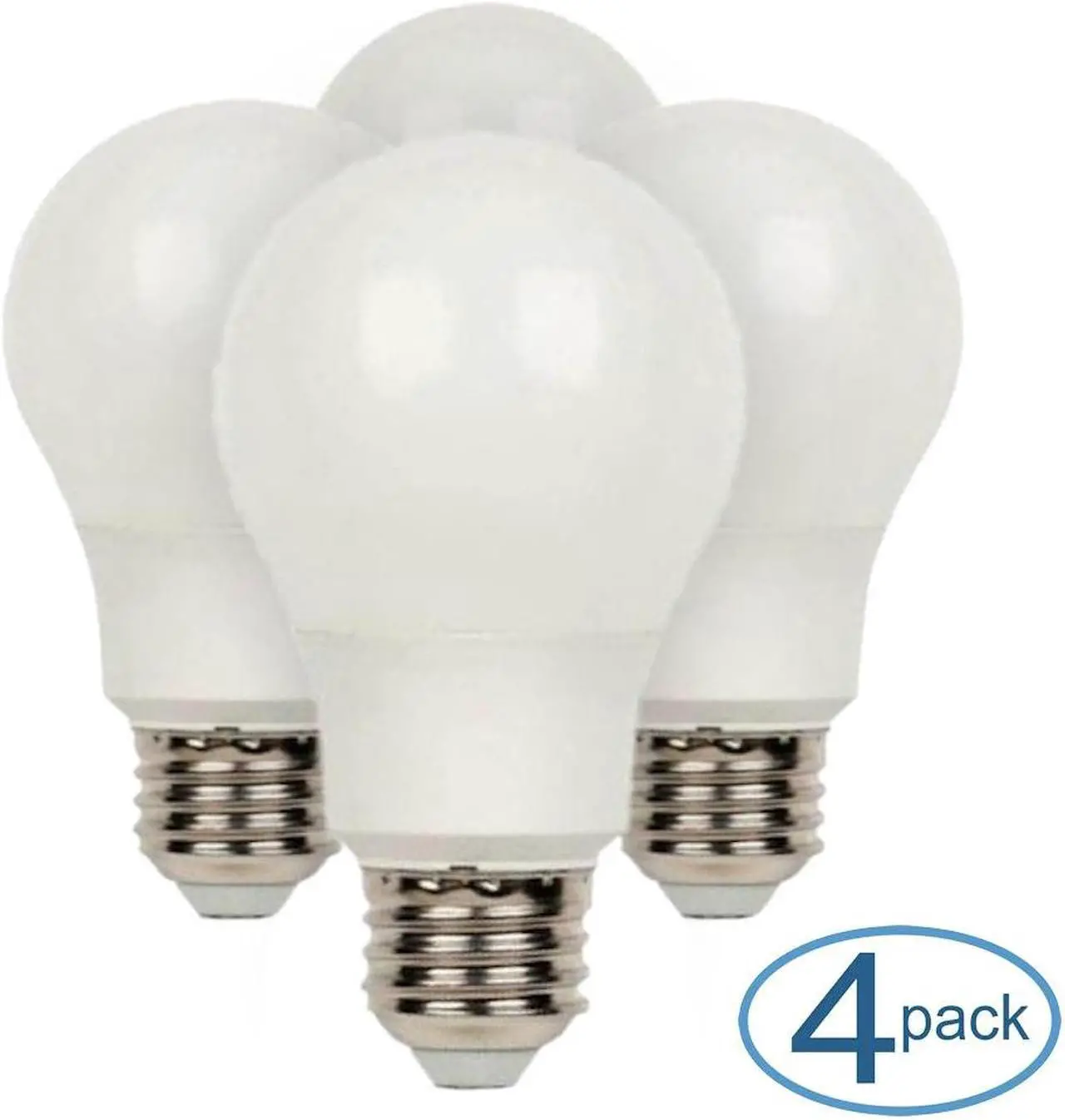 Alt view image 3 of 3 - SATCO S28563 Bulb, LED, 10W, A19, Medium, 120V, Frosted White, 50K, 4PK
