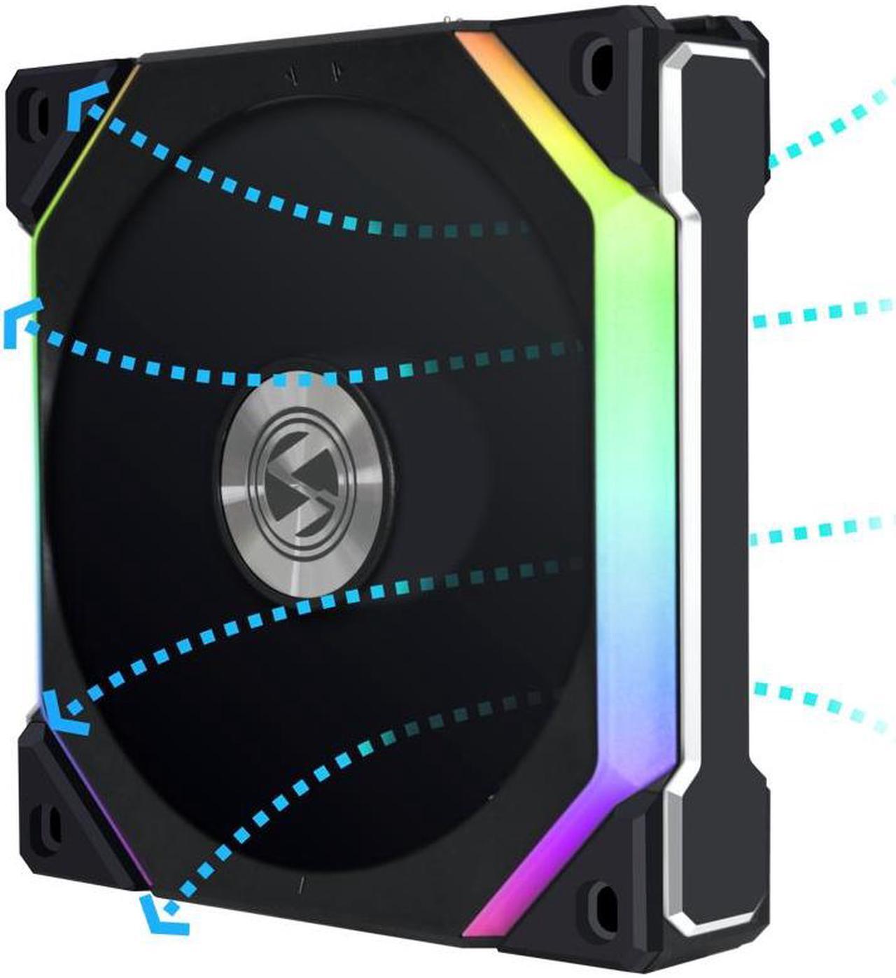 Alt view image 8 of 8 - Lian li UNI FAN SLV2 120 Reverse Blade, Black color, single pack without controller -----UF-RSL120V2-1B