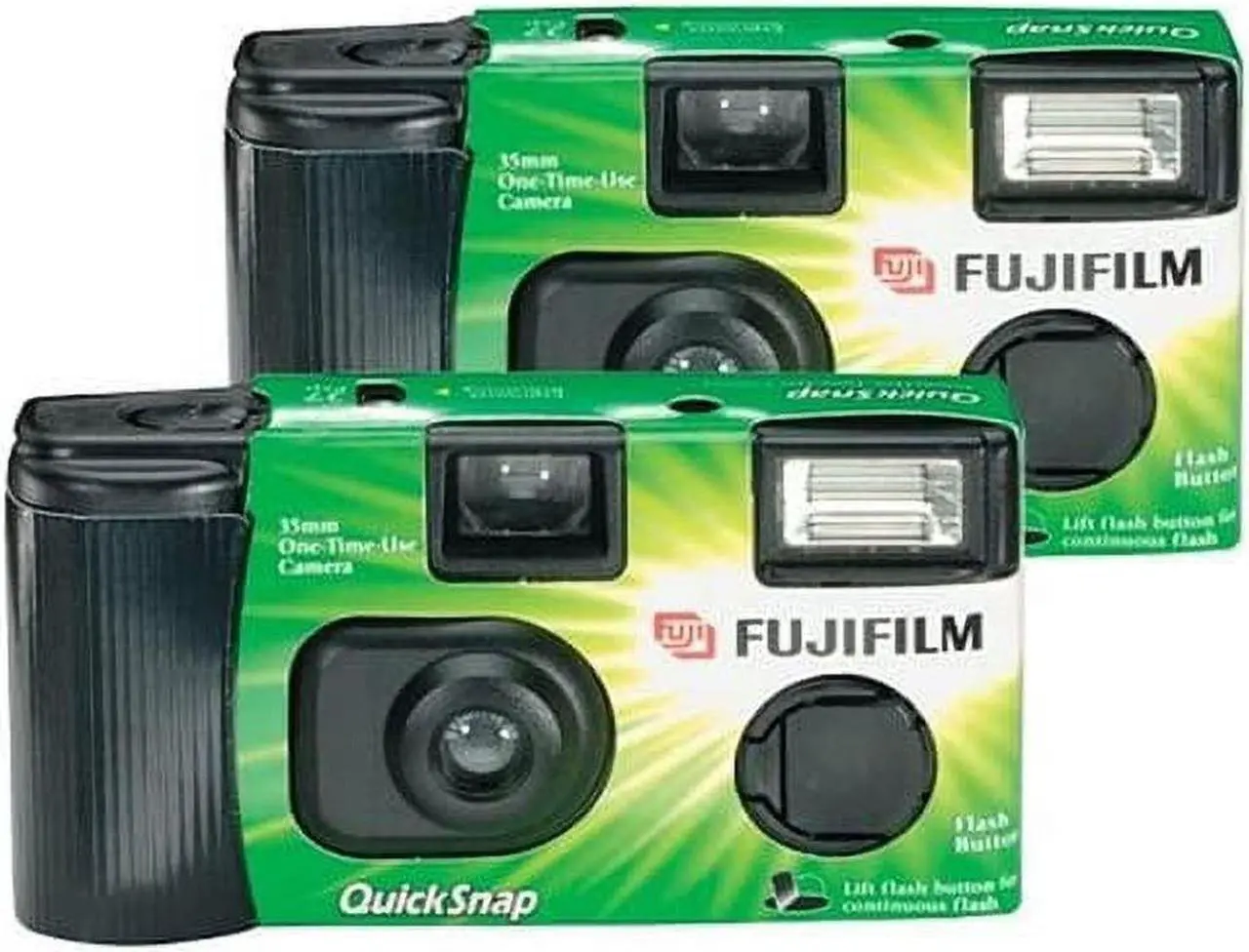 Alt view image 13 of 16 - Fujifilm - QuickSnap Disposable Film Camera (2-Pack) - Green