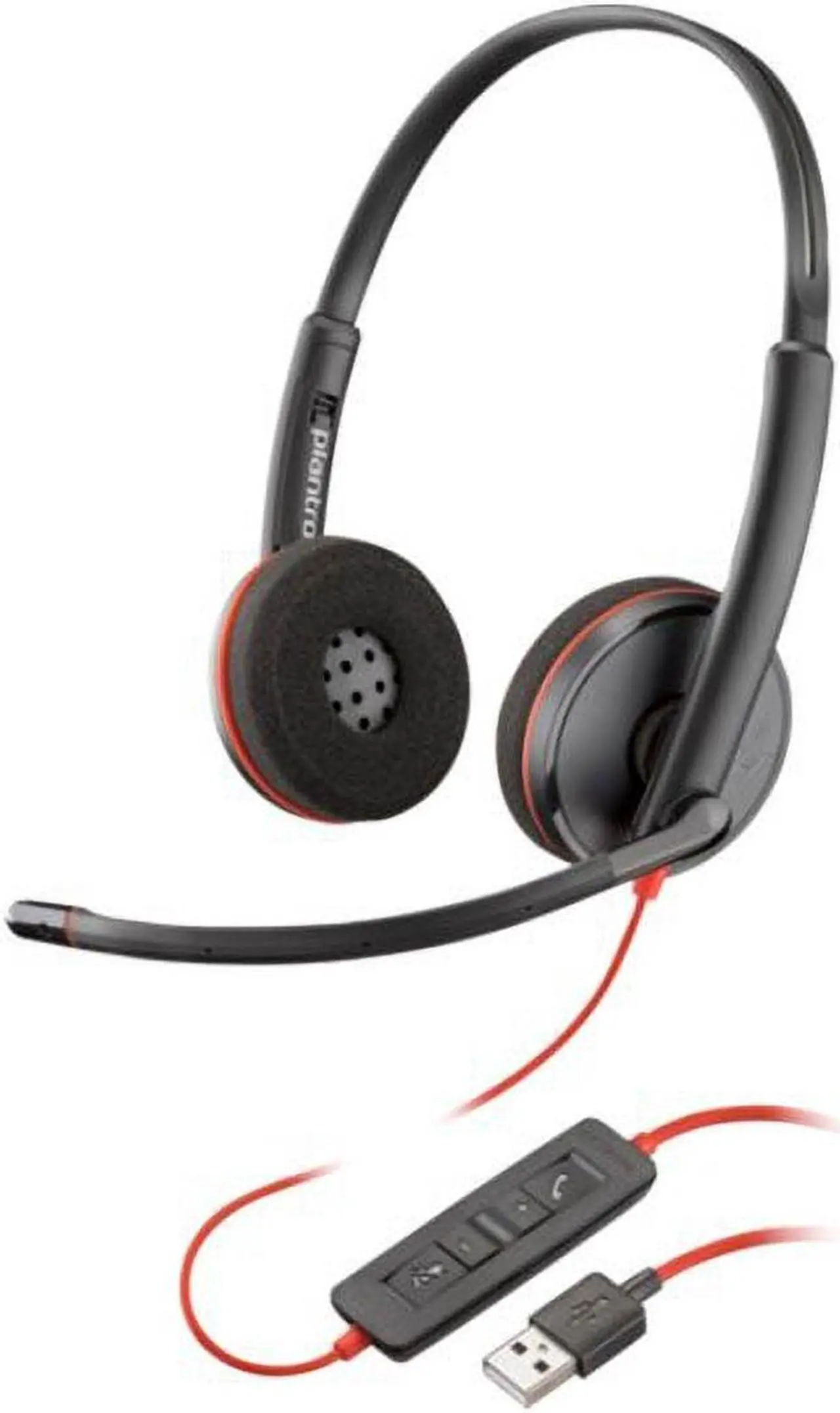 Alt view image 3 of 3 - Poly Blackwire C3220 Stereo On Ear Computer Headset, Black (209745-101)