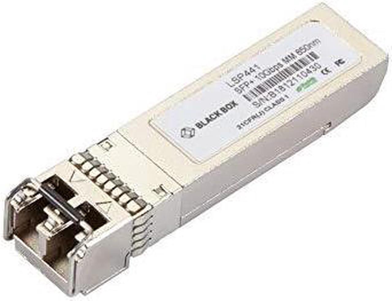 Alt view image 7 of 7 - Black Box SFP+ Module - For Data Networking, Optical Network 1 LC Duplex 10GBase-LX Network - Optical Fiber Multi-mode - 10 Gigabit Ethernet - 10GBase-X