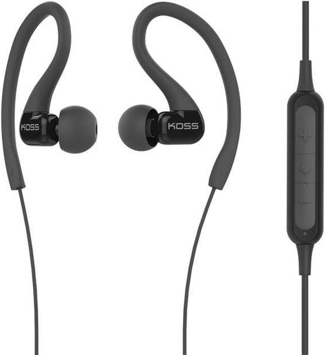 Alt view image 6 of 6 - koss bt232i wireless bluetooth fitclips | inline microphone & remote | black | 6+ hour battery life | lightweight | sweat resistant