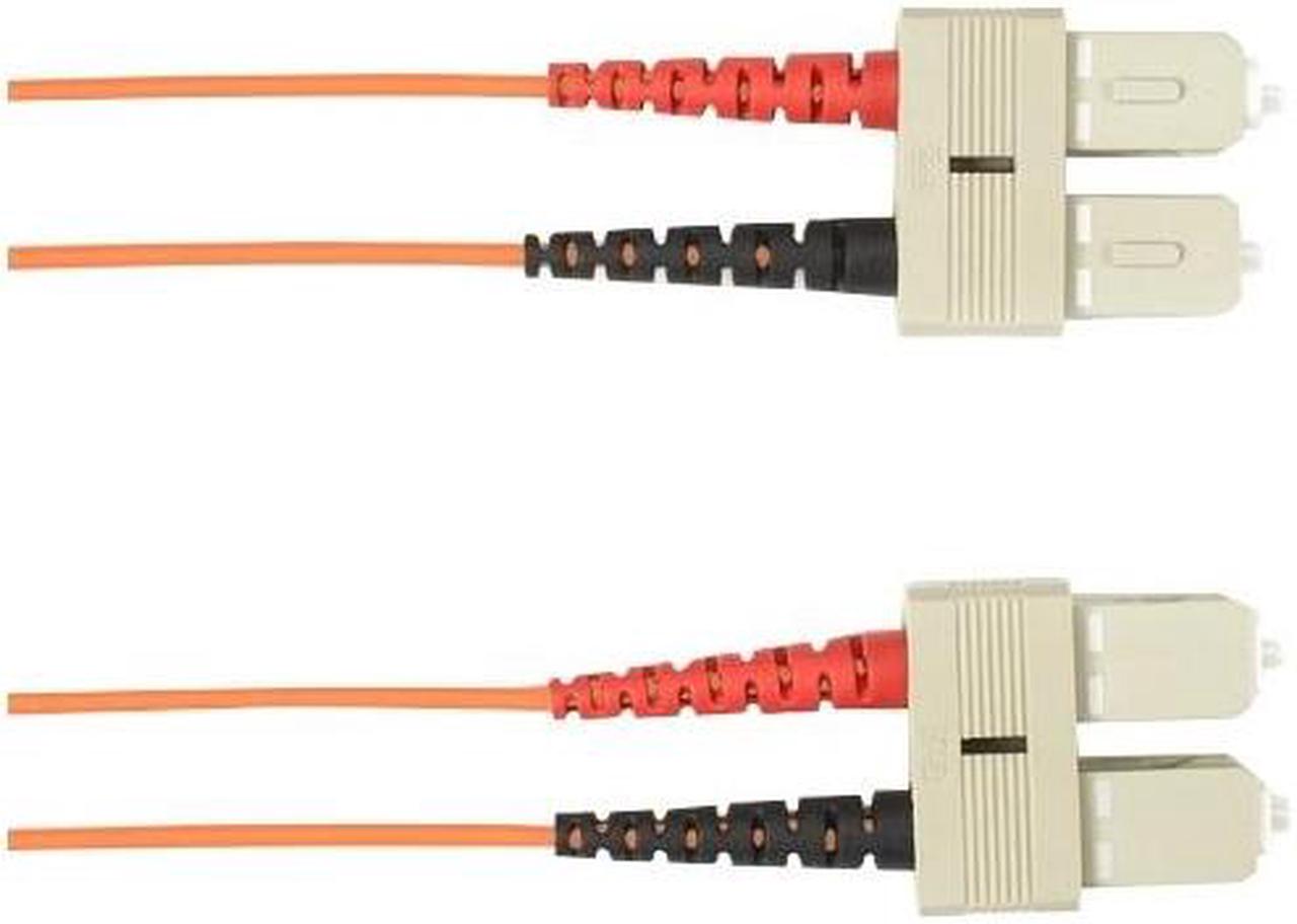 Alt view image 8 of 8 - Black Box FOSM-002M-SCLC OS2 9-Micron Single-Mode Fiber Optic Patch Cable - OFNR PVC, LC-SC, Yellow, 2m (6.5 ft.)