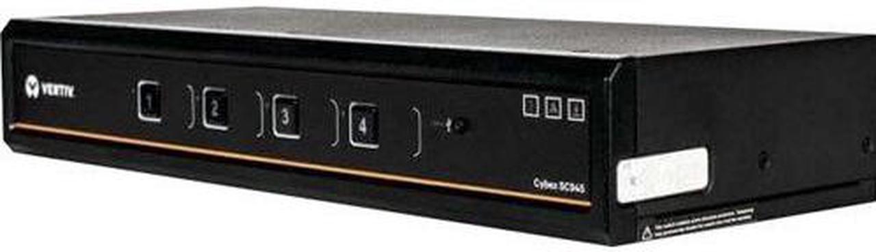 Alt view image 3 of 3 - Vertiv Cybex SC900 Secure KVM | Dual Head | 4 Port Universal and DPP | USB-C | NIAP version 4.0 Certified - SC945DPHC-400