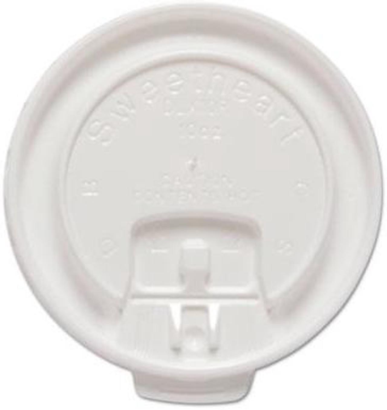 Alt view image 3 of 3 - Dart DLX10R-00007 Liftbk & Lock Tab Cup Lids For Foam Cups, Fits 10Oz Cups, White, 2000/Carton