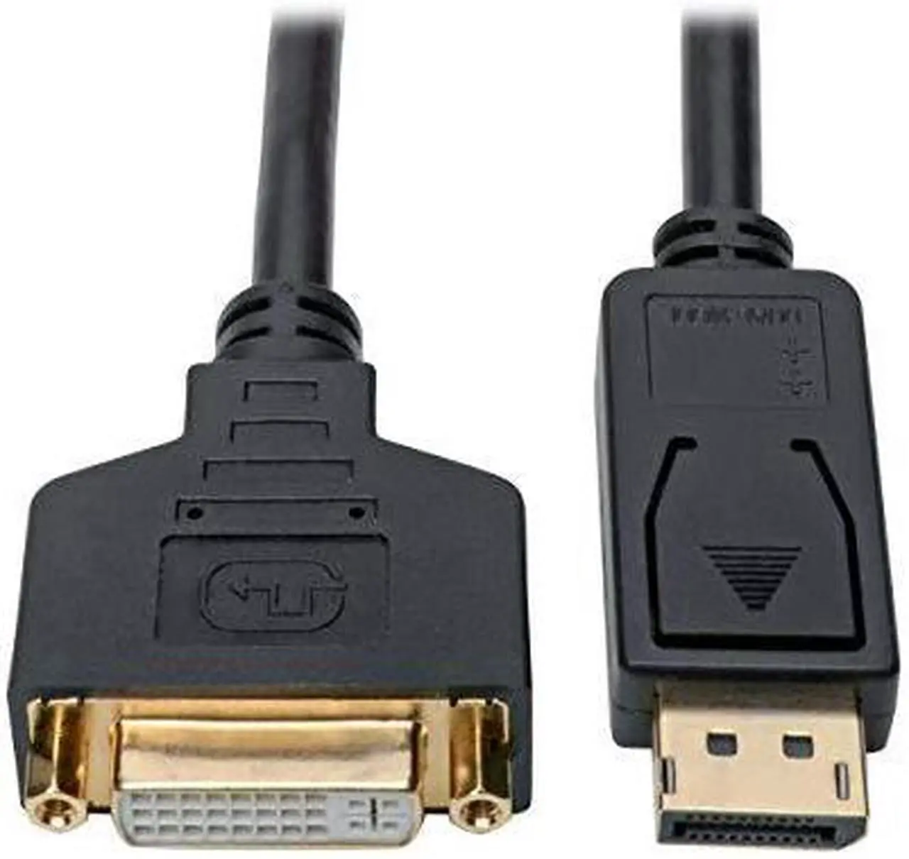 Alt view image 17 of 17 - Tripp Lite Displayport To Dvi Adapter Converter Cable M/F 1080P Black 1Ft