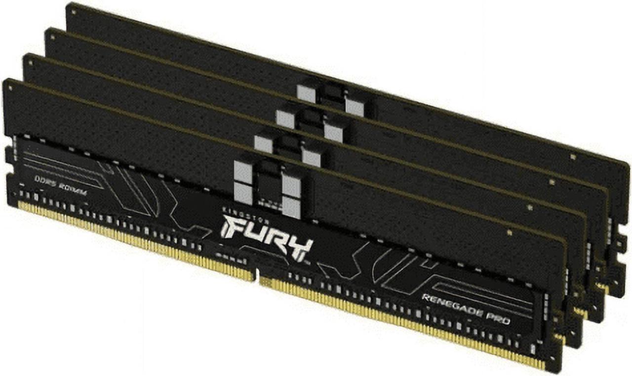 Alt view image 8 of 9 - Kingston 128GB (4 x 32GB) DDR5 6400MT/s CL32 FURY Renegade Pro RDIMM Black EXPO - For Motherboard - 128 GB (4 x 32GB) - DDR5-6400/PC5-51200 DDR5 SDRAM - 6400 MHz Dual-rank Memory - CL32 - 1.40 V - ECC