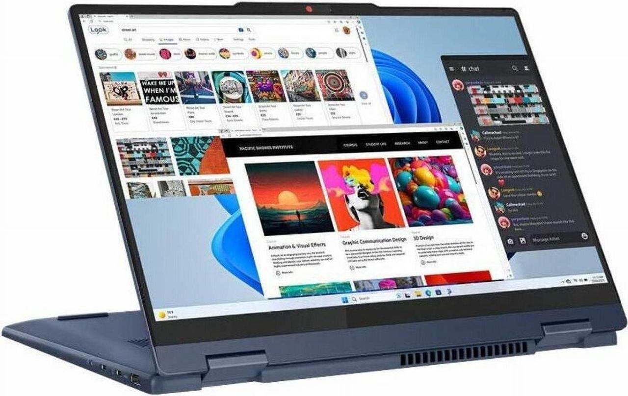 Main image of Lenovo IdeaPad 5 14AHP9 AMD Ryzen 5 8645HS 16GB Memory 1 TB PCIe SSD AMD Radeon 760M 14.0" Touchscreen 1920 x 1200 Convertible 2-in-1 Laptop Windows 11 Home 64-bit 83DR000SUS