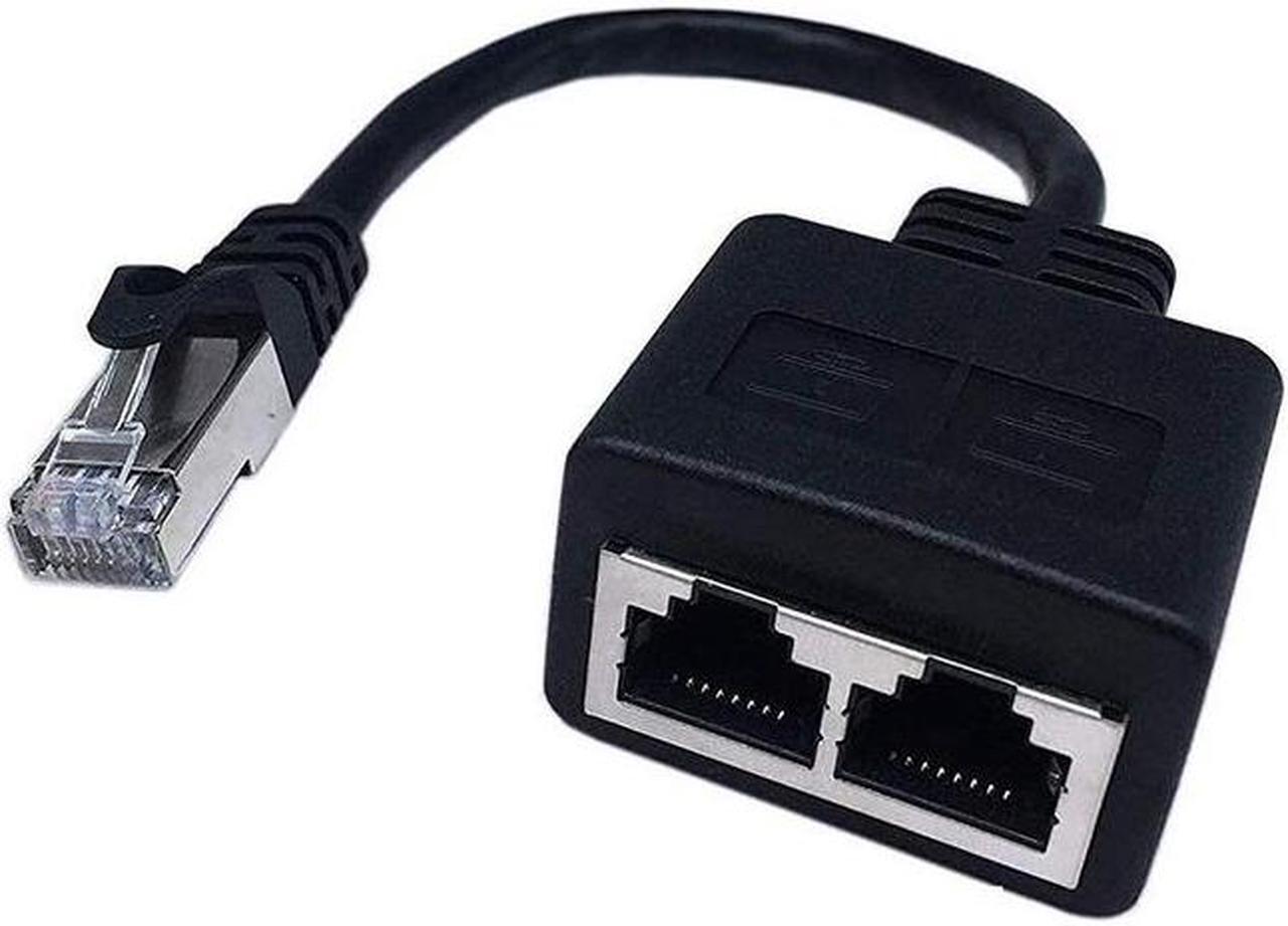 Alt view image 2 of 2 - 4XEM 2-to-1 RJ45 Splitter Cable Adapter F/M- CAT6 4XCAT6SPLITTER