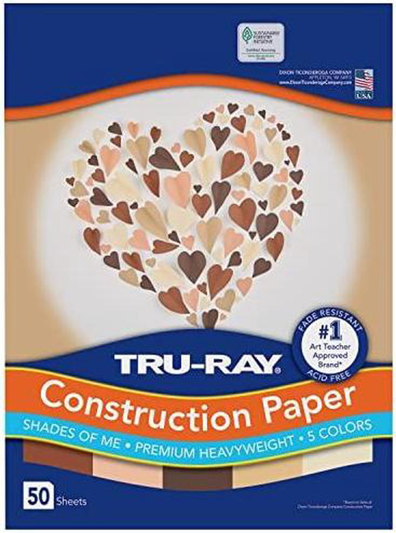 Main image of Tru-Ray Construction Paper 9x12 Assorted Skin Tone Colors 50Ct P102949