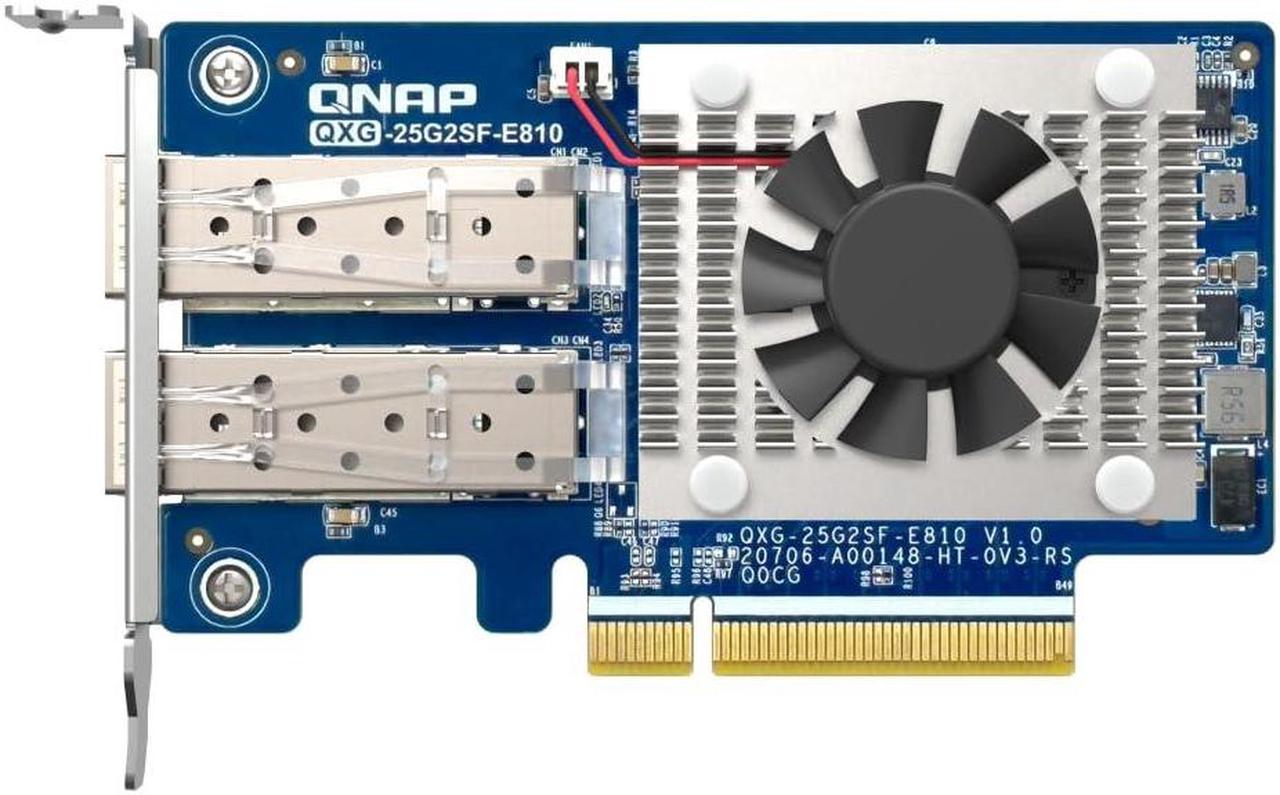 QNAP QXG-25G2SF-E810 25Gigabit Ethernet Card QXG25G2SFE810