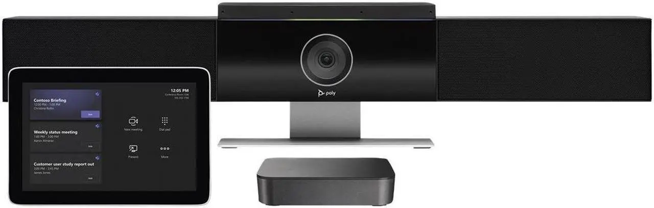 Main image of Poly Studio Medium Room Kit for Microsoft Teams, Studio USB video bar w/ C8 | 9C992AA