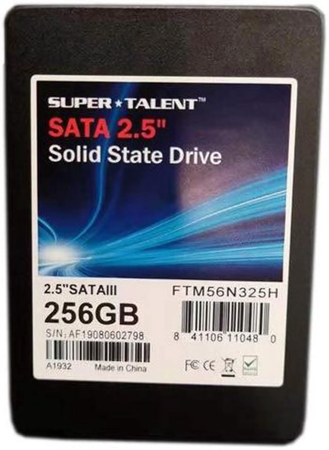 Alt view image 13 of 13 - Super Talent TeraNova 256GB 2.5 inch SATA3 Solid State Drive (TLC)