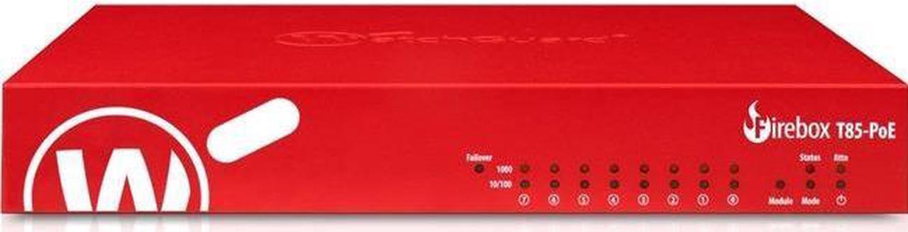 WatchGuard Firebox T85-PoE Network Security/Firewall Appliance WGT85413US