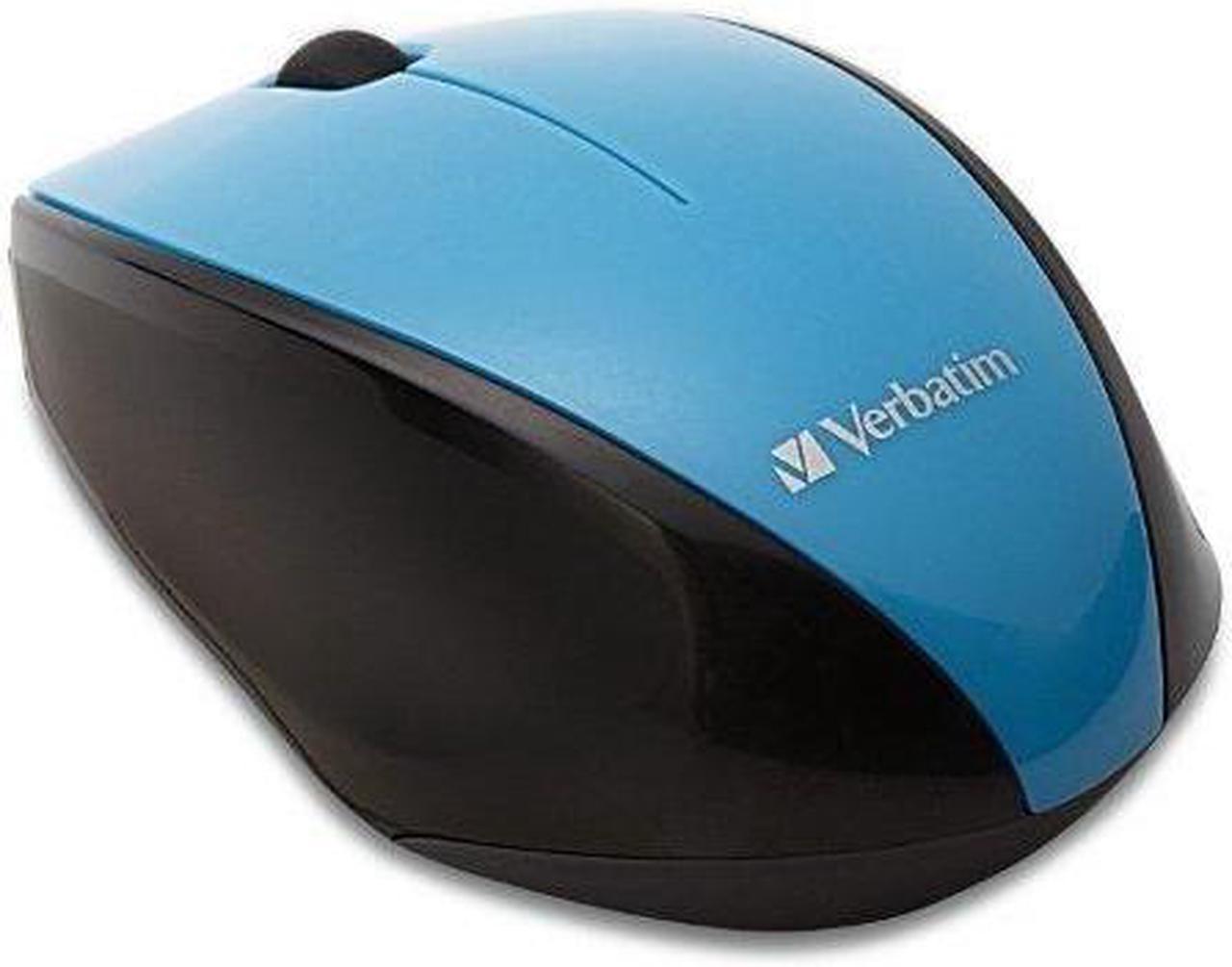 Verbatim Wireless Multi-Trac LED Optical Mouse, 97993, Blue