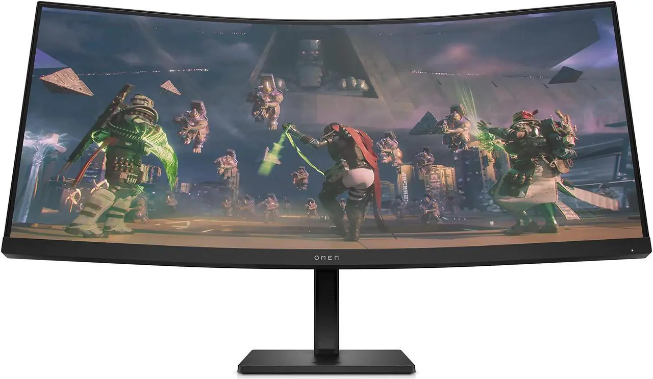 Alt view image 15 of 20 - OMEN by HP 34 inch WQHD 165Hz Curved Gaming Monitor - OMEN 34c 34" WQHD (3440 x