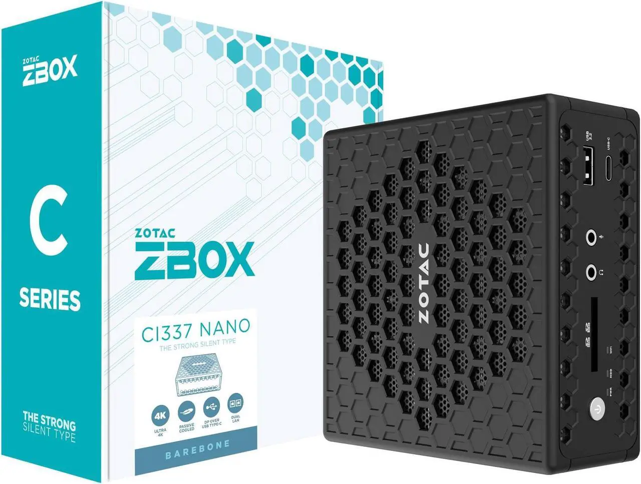 Alt view image 9 of 9 - ZOTAC ZBOX CI337 NANO Fanless Silent Mini PC Intel Processor N100, Intel UHD Graphics, HDMI, DisplayPort , No Memory/Storage/OS Barebones System, ZBOX-CI337NANO-U