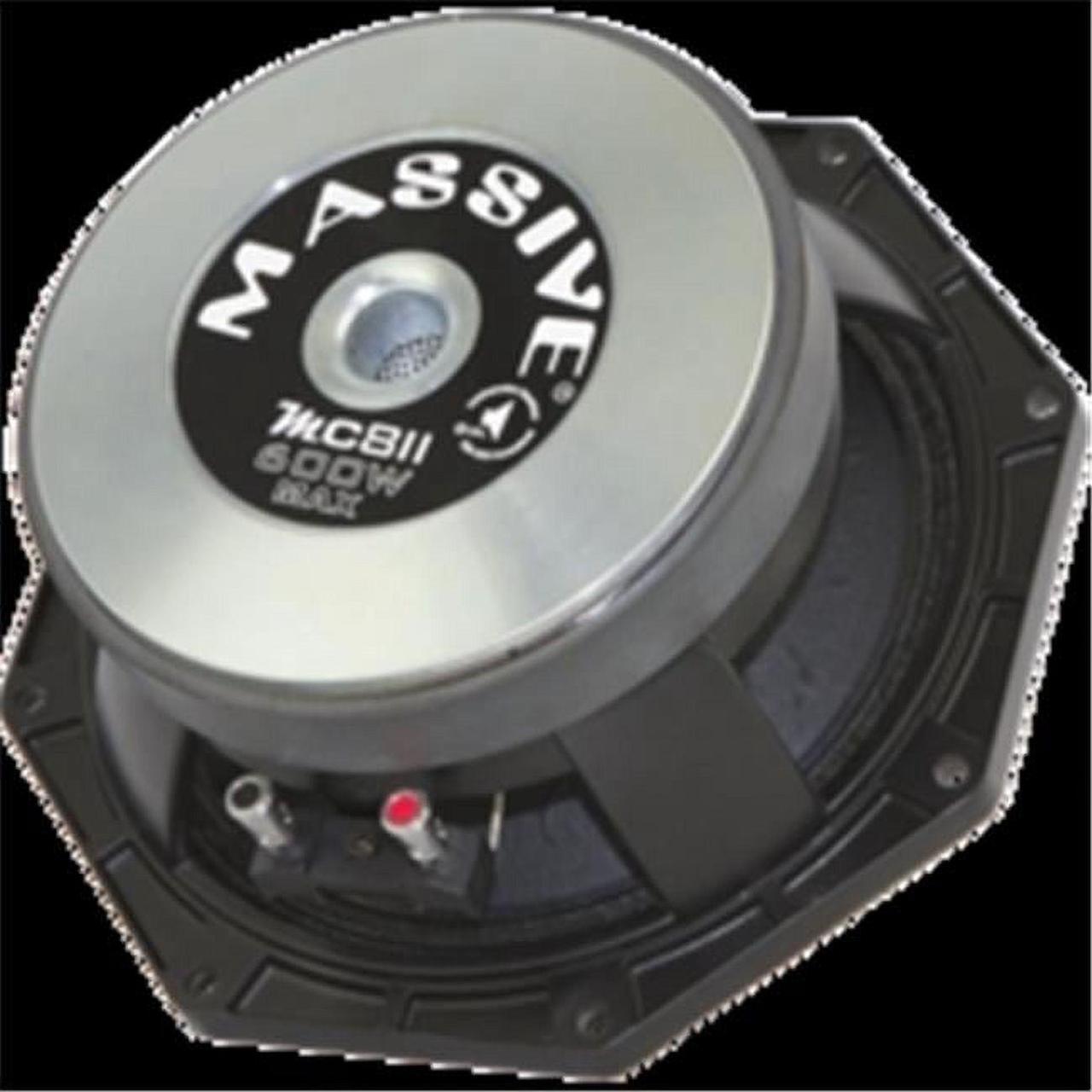 Alt view image 2 of 2 - massive audio mc8ii mc series. 8 inch, 600 watts, 8 ohm pro audio midrange/midbass speaker for cars, stage and dj applications. sold individually.