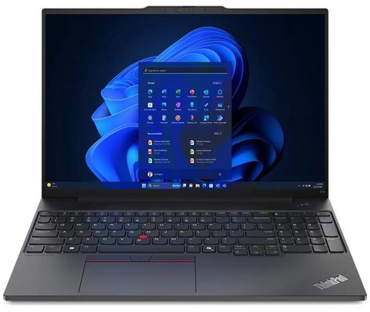 Alt view image 8 of 14 - Lenovo ThinkPad E16 Gen 2 21M5000KUS 16" Touchscreen Notebook - WUXGA - AMD Ryzen 7 7735U - 16 GB - 512 GB SSD - English Keyboard - Black - AMD Chip - 1920 x 1200 - Windows 11 Pro - AMD Radeon 68