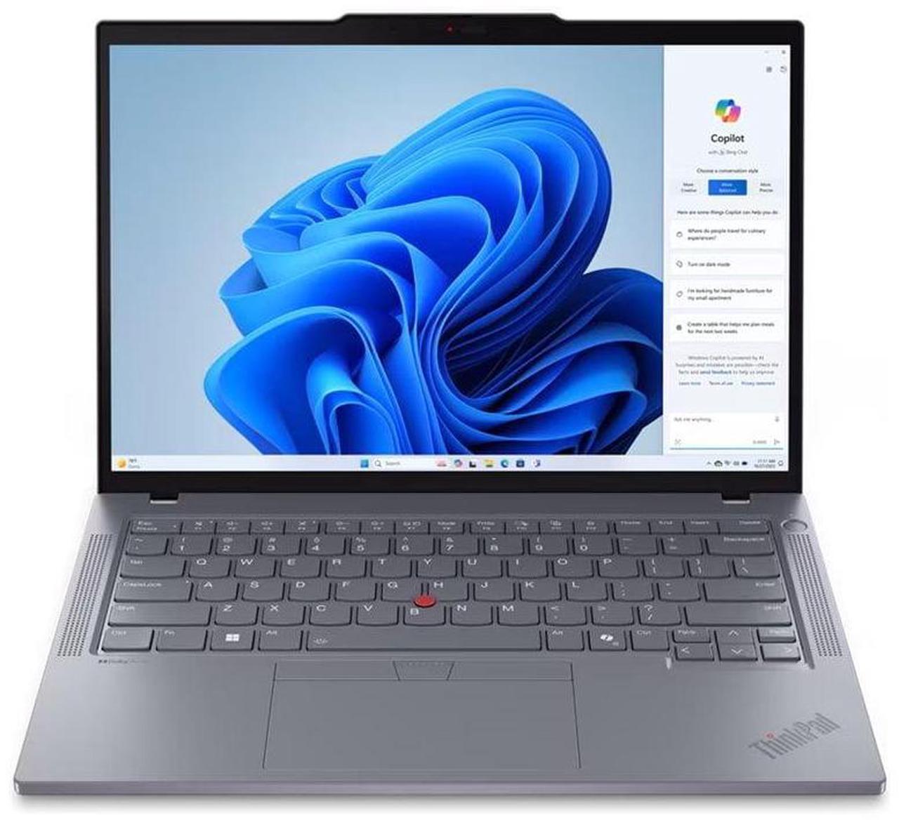 Alt view image 8 of 8 - Lenovo ThinkPad T14 Gen 5 21MC000JUS 14" Touchscreen Notebook - WUXGA - AMD Ryzen 5 PRO 8540U - 16 GB - 512 GB SSD - English Keyboard - Gray - AMD Chip - 1920 x 1200 - Windows 11 Pro - AMD Radeon