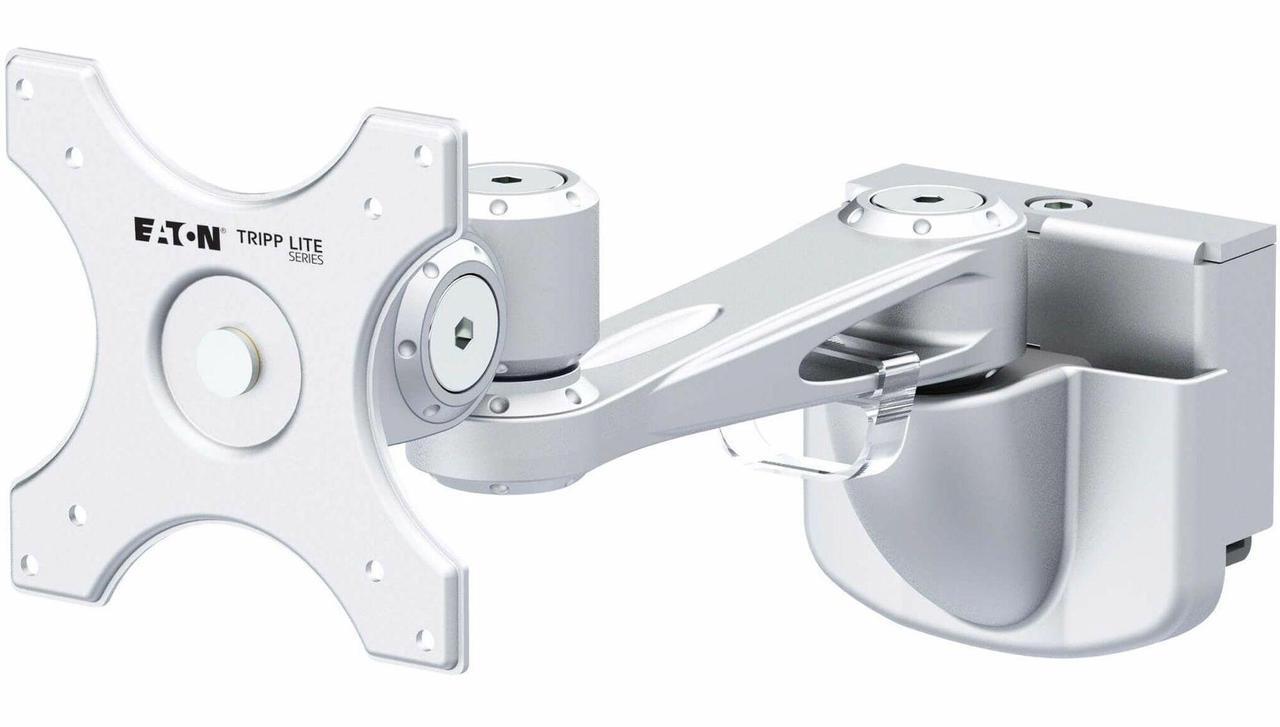 Alt view image 5 of 5 - Tripp Lite series Single-Extension Monitor Mount for Slat Wall System, 13" to 32" Displays, TAA (DMSW1332MTAA)