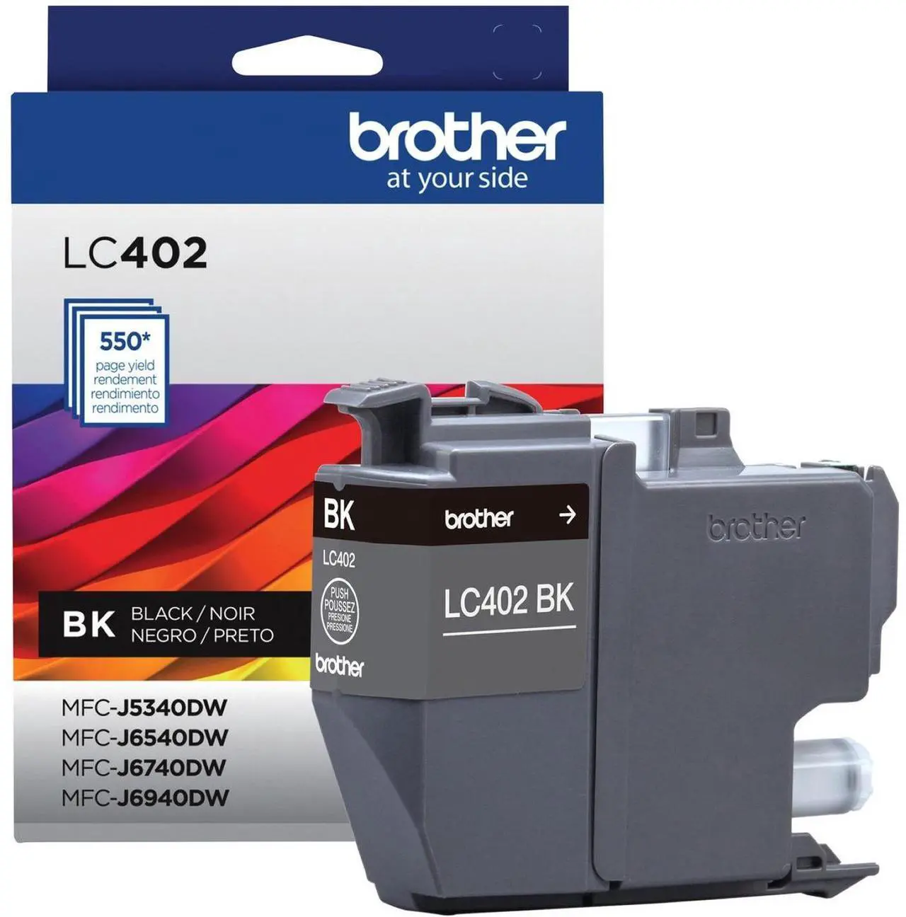 Alt view image 10 of 10 - Brother LC402BKS Ink 550 Page-Yield Black