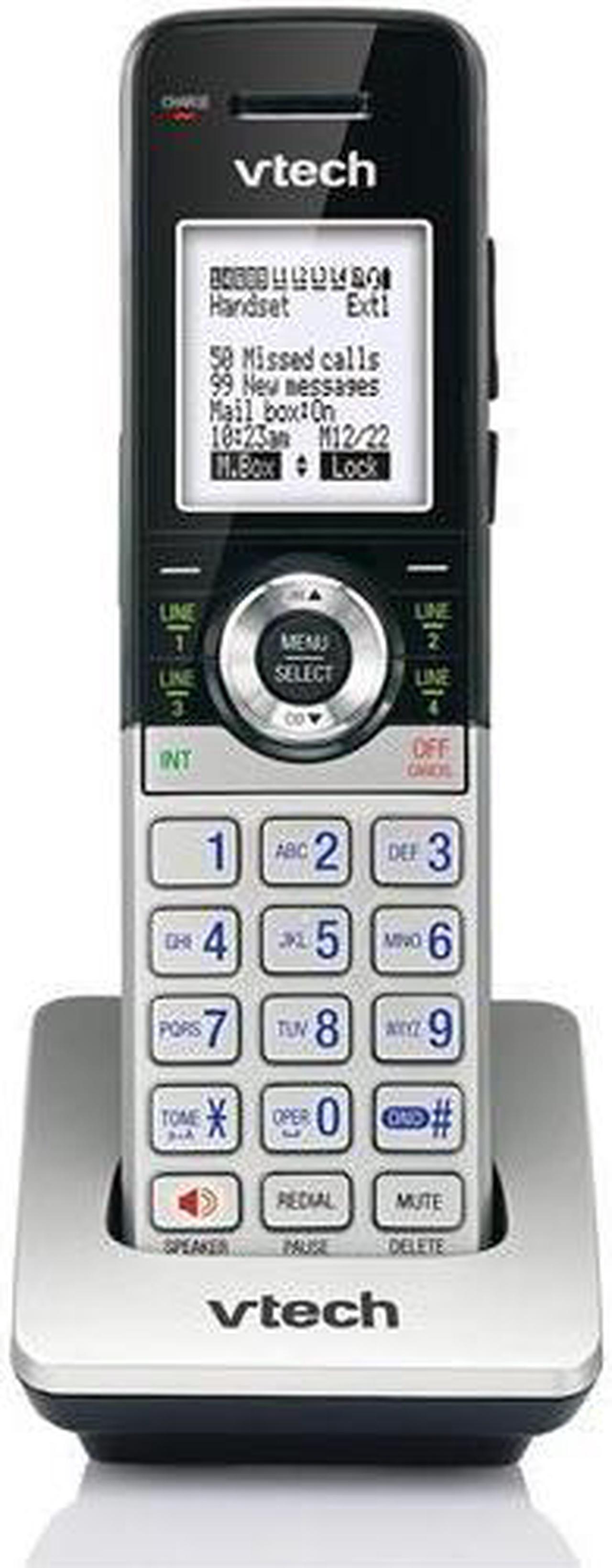 Alt view image 9 of 9 - vtech cm18045 accessory handset, silver/black | requires a vtech cm18445 small business office phone system to operate
