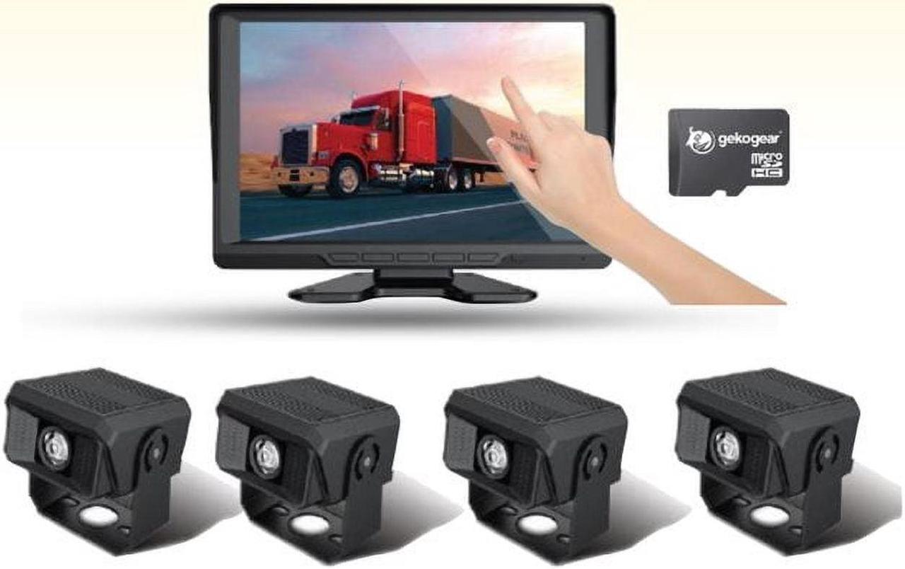 Alt view image 7 of 20 - GekoGear 4 Channel 1080P Dash Cam For Trucks With a 10.1" IPS Screen