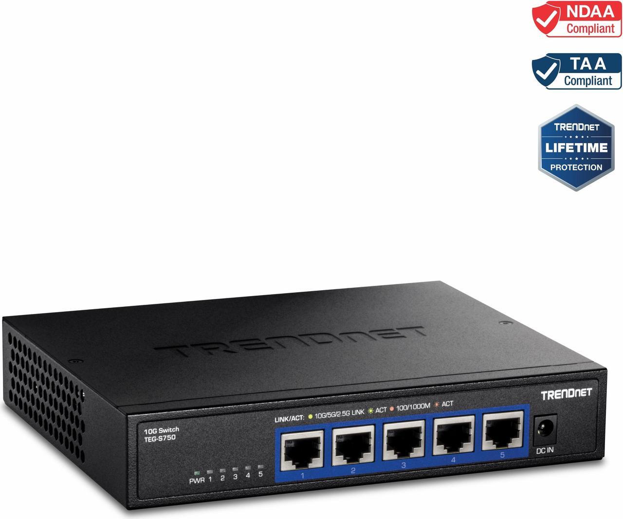 Alt view image 15 of 16 - TRENDnet 8-Port 2.5G PoE++ Switch, TPE-BG380, 8 x 2.5GB PoE++ Ports, 230W Poe Power Budget, 40Gbps Switching Capacity, NDAA + TAA Compliant, Lifetime TRENDnet Protection