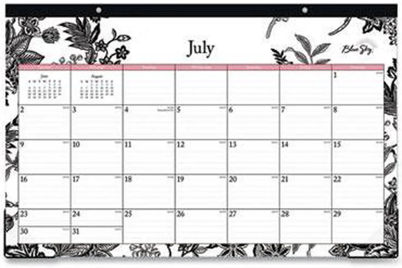 2024-2025 Blue Sky Planning Monthly Desk Pad Calendar, 17" x 11 ...