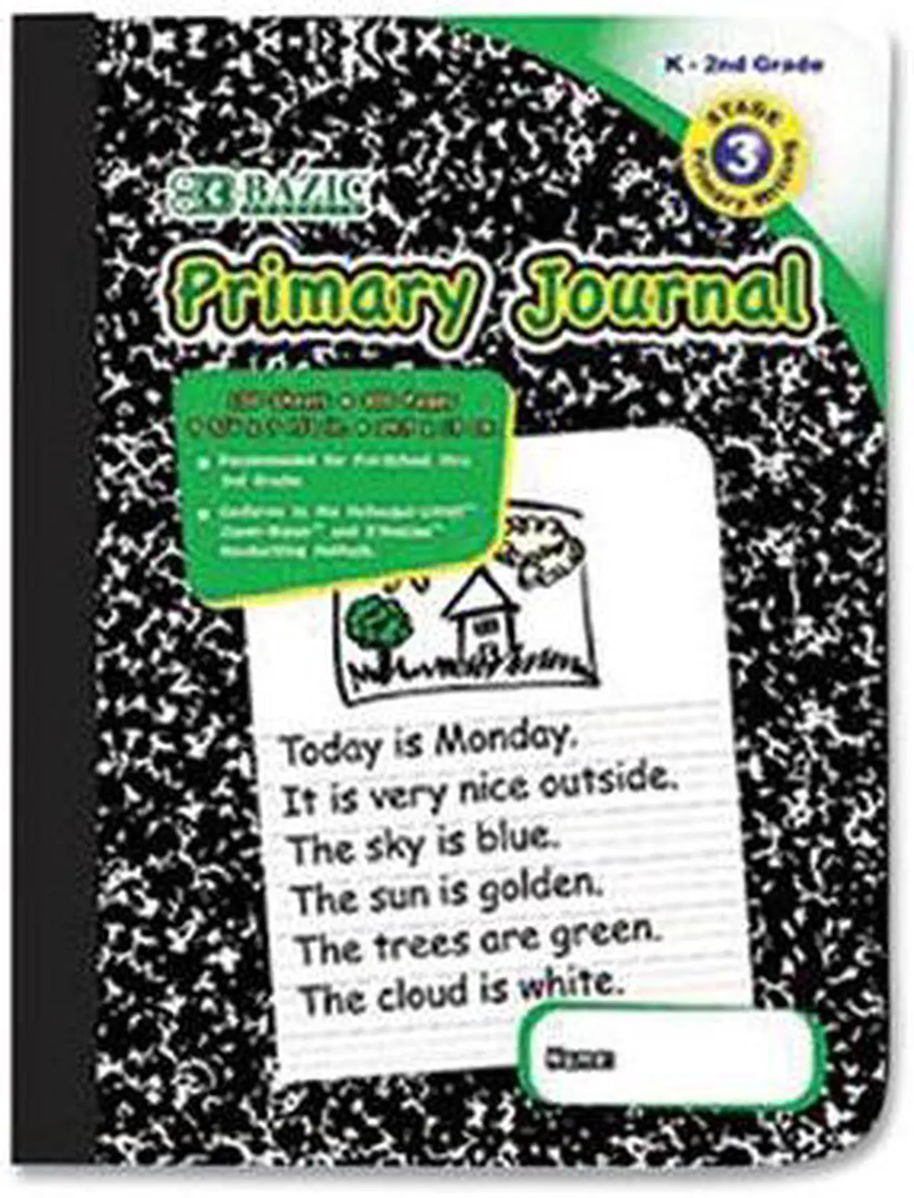 Alt view image 6 of 6 - Southwest School Supply Black Marble Picture Story Comp Book 7-1/2" X 9-3/4" 100 Sheets (11445PS) BAZ5053