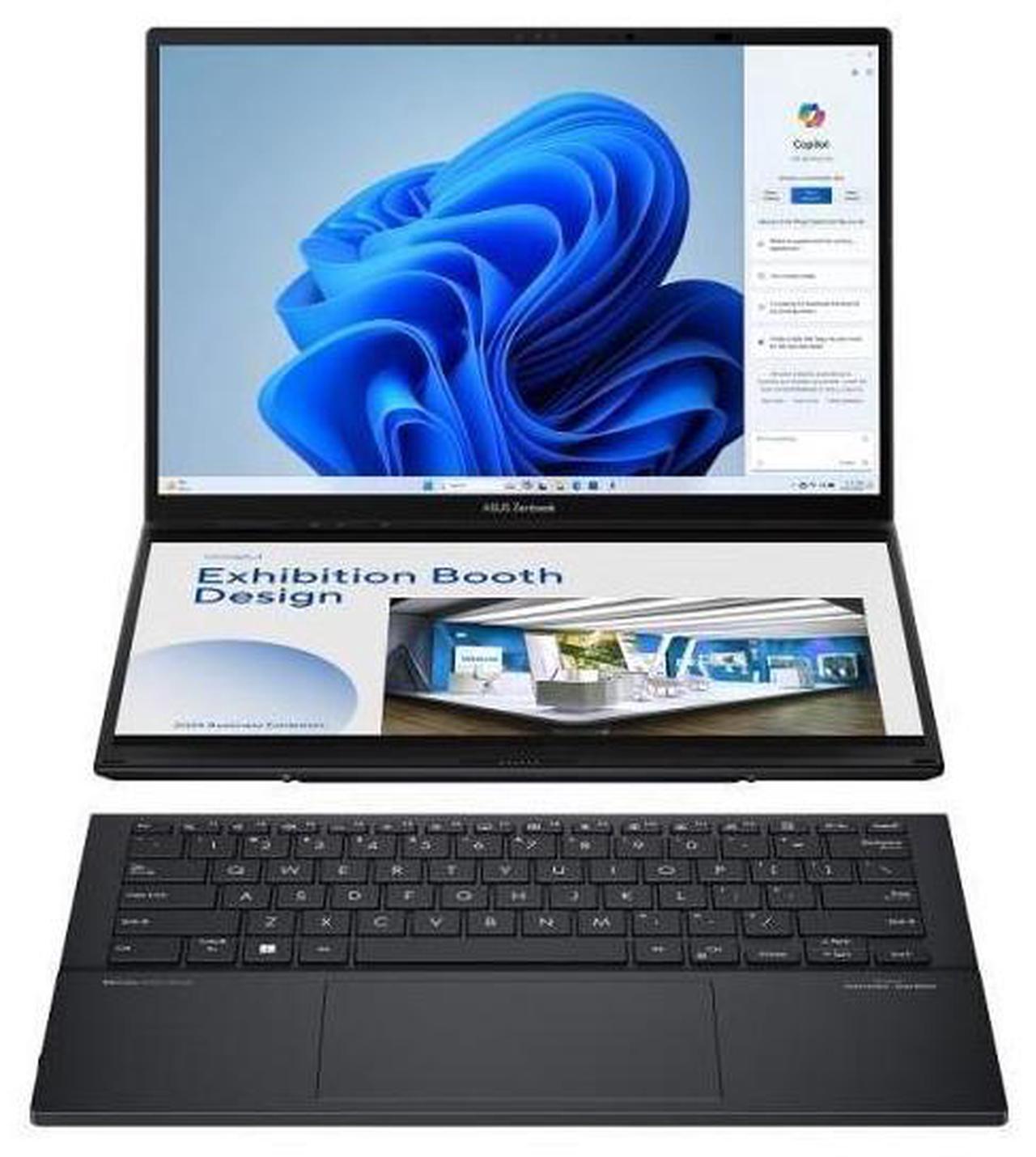 Alt view image 9 of 9 - ASUS ZenBook Duo 14.0" Touchscreen Laptop Ultra 7 155H 16GB RAM 1 TB PCIe SSD Windows 11 Home UX8406MA-DS76T