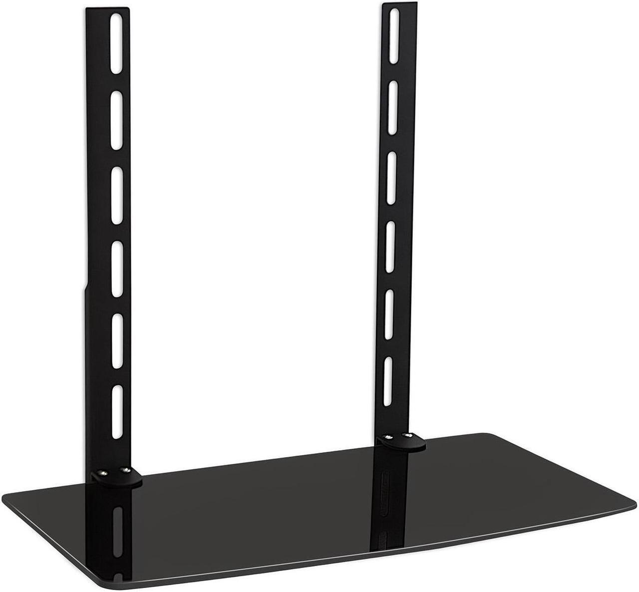 Alt view image 14 of 14 - Mount-It! TV Wall Mount Bracket for Cable Box DVD Player Stereo Components Shelf (1 Shelf) (MI-8401)