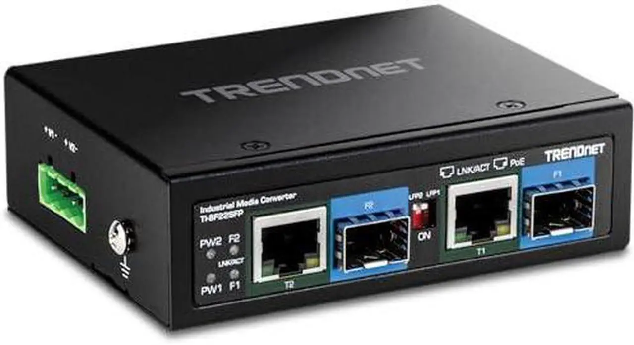 Alt view image 16 of 16 - TRENDnet TI-BF22SFP, 2-Port Industrial SFP to Gigabit PoE++ Media Converter